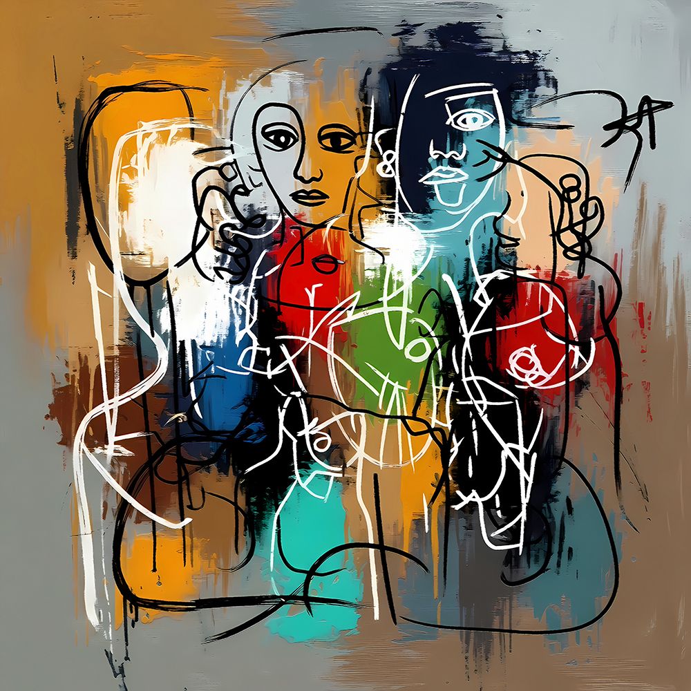 Collective Faces art print by Ronald Bolokofsky for $57.95 CAD