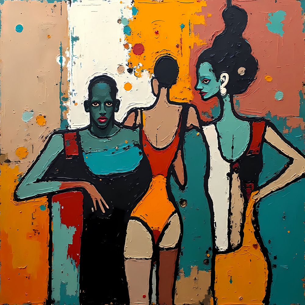 Figures in Flux art print by Ronald Bolokofsky for $57.95 CAD