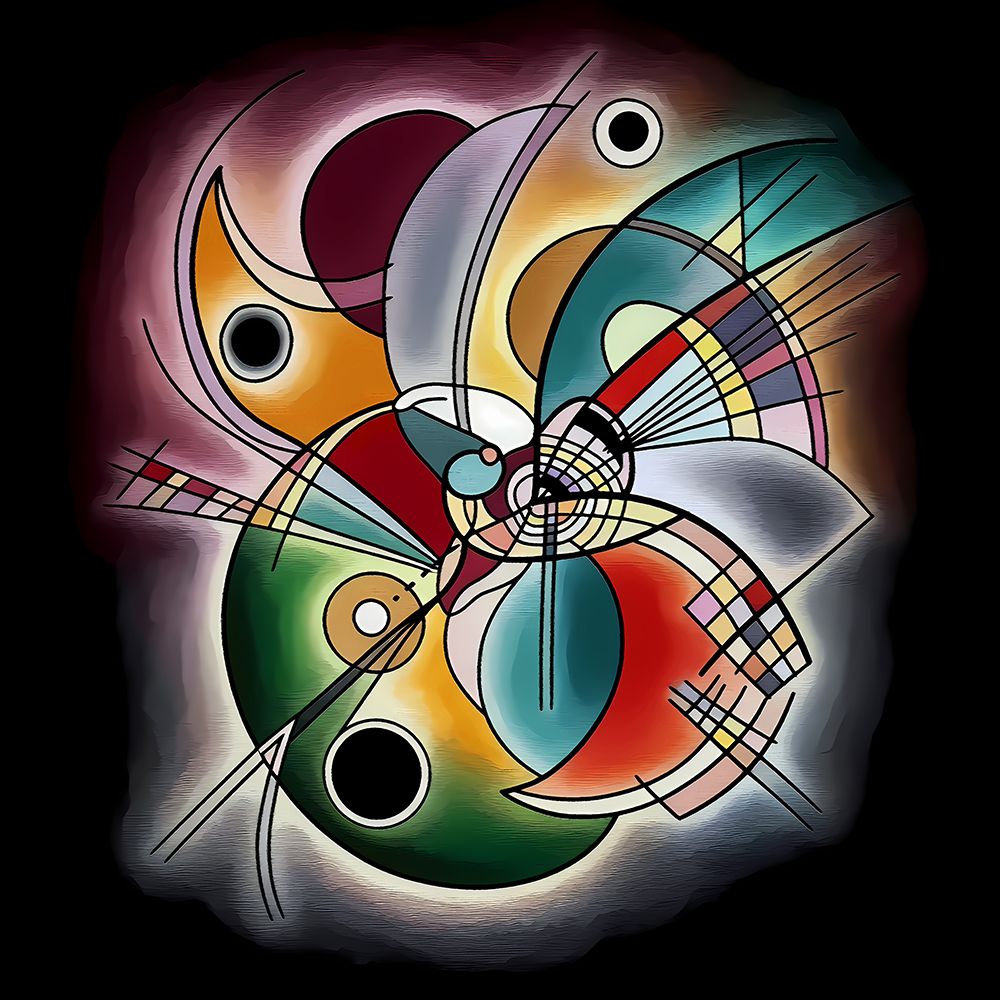 Kandinskys Echo art print by Ronald Bolokofsky for $57.95 CAD