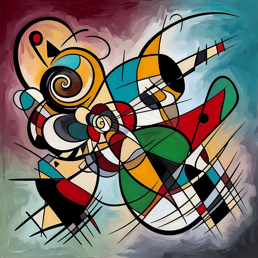 Kinetic Abstraction art print by Ronald Bolokofsky for $57.95 CAD