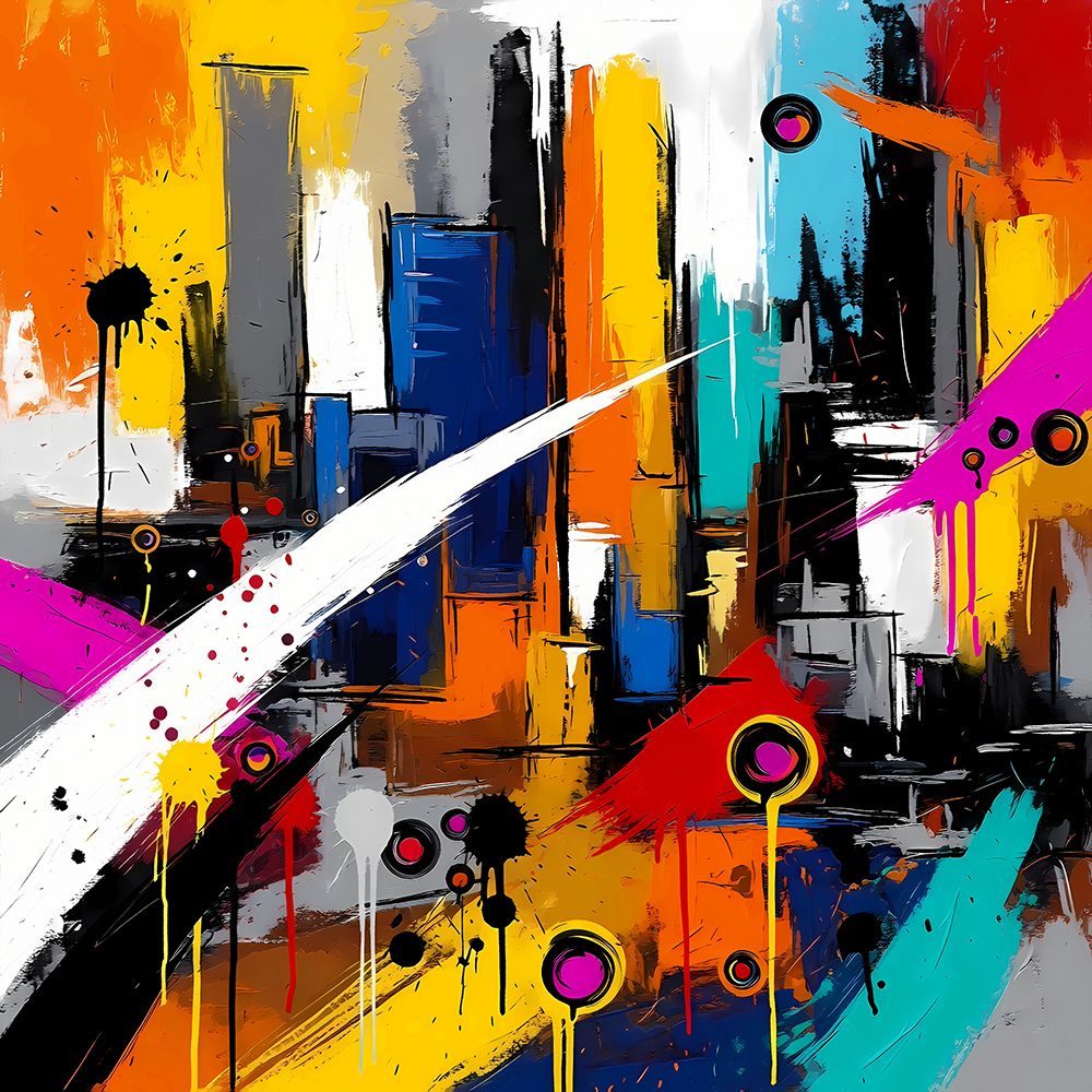 Neon Rain art print by Ronald Bolokofsky for $57.95 CAD