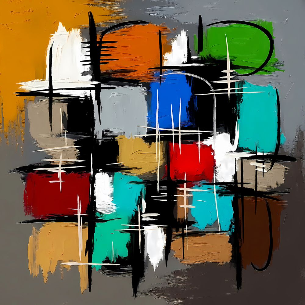 Patchwork Color Blocks I art print by Ronald Bolokofsky for $57.95 CAD