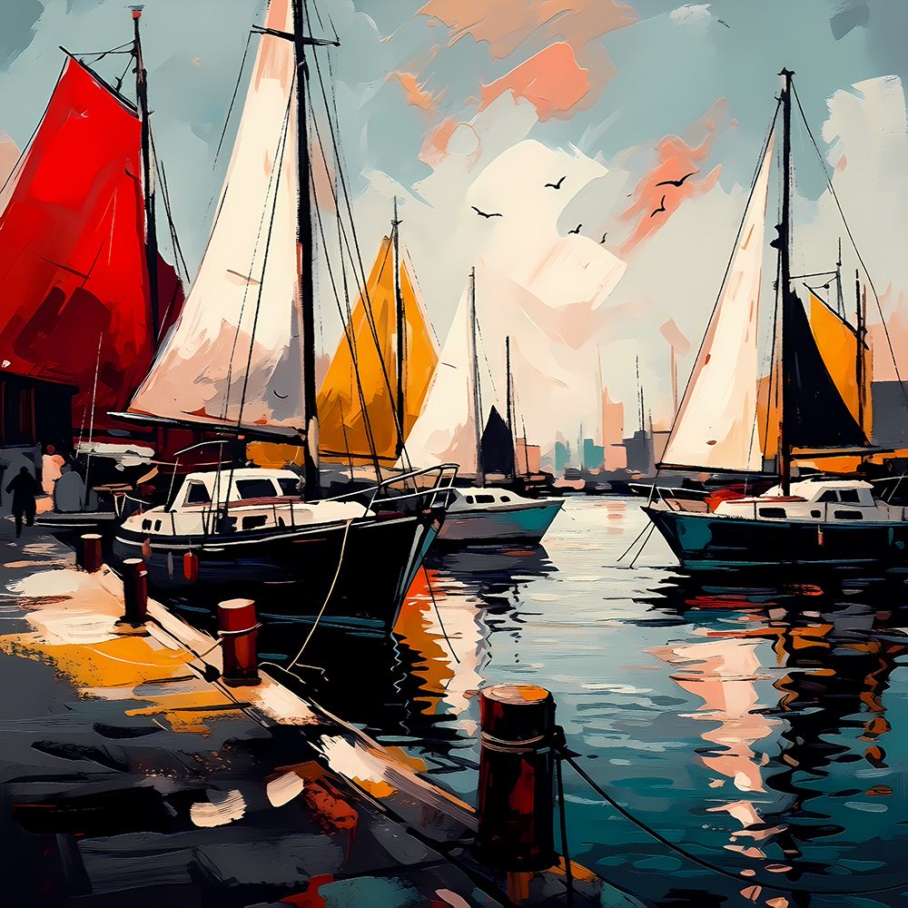 Peaceful Harbor art print by Ronald Bolokofsky for $57.95 CAD