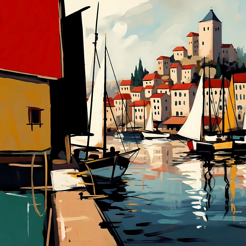 Port of Reflections art print by Ronald Bolokofsky for $57.95 CAD