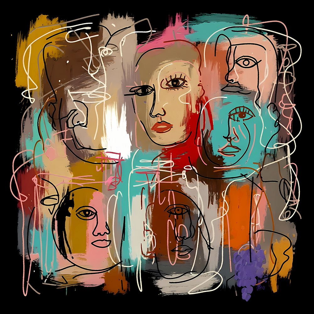 Scribbled Collective art print by Ronald Bolokofsky for $57.95 CAD