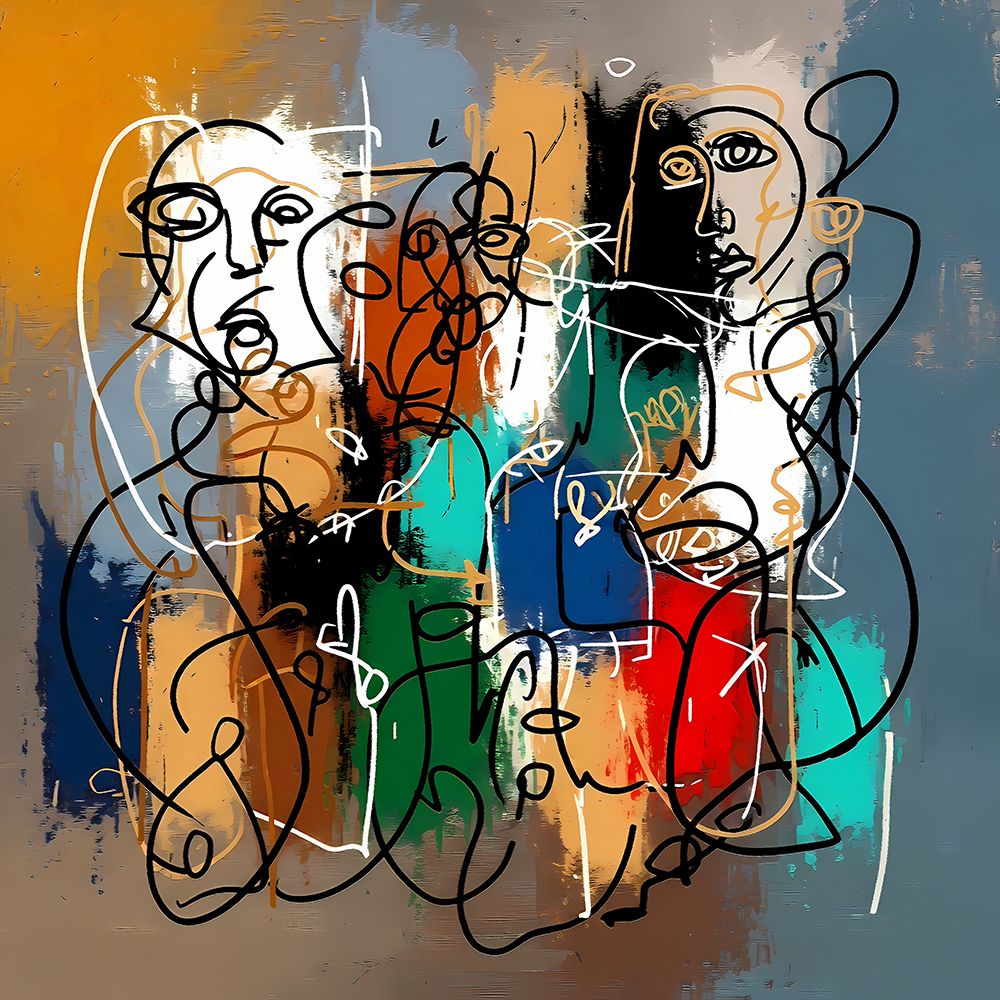 Scribbled Selves I art print by Ronald Bolokofsky for $57.95 CAD