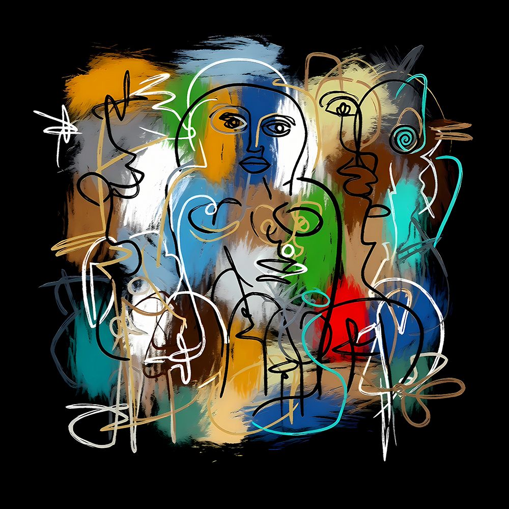 Scribbled Selves II art print by Ronald Bolokofsky for $57.95 CAD