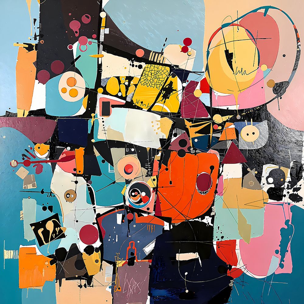 Shapes in Dialogue art print by Ronald Bolokofsky for $57.95 CAD