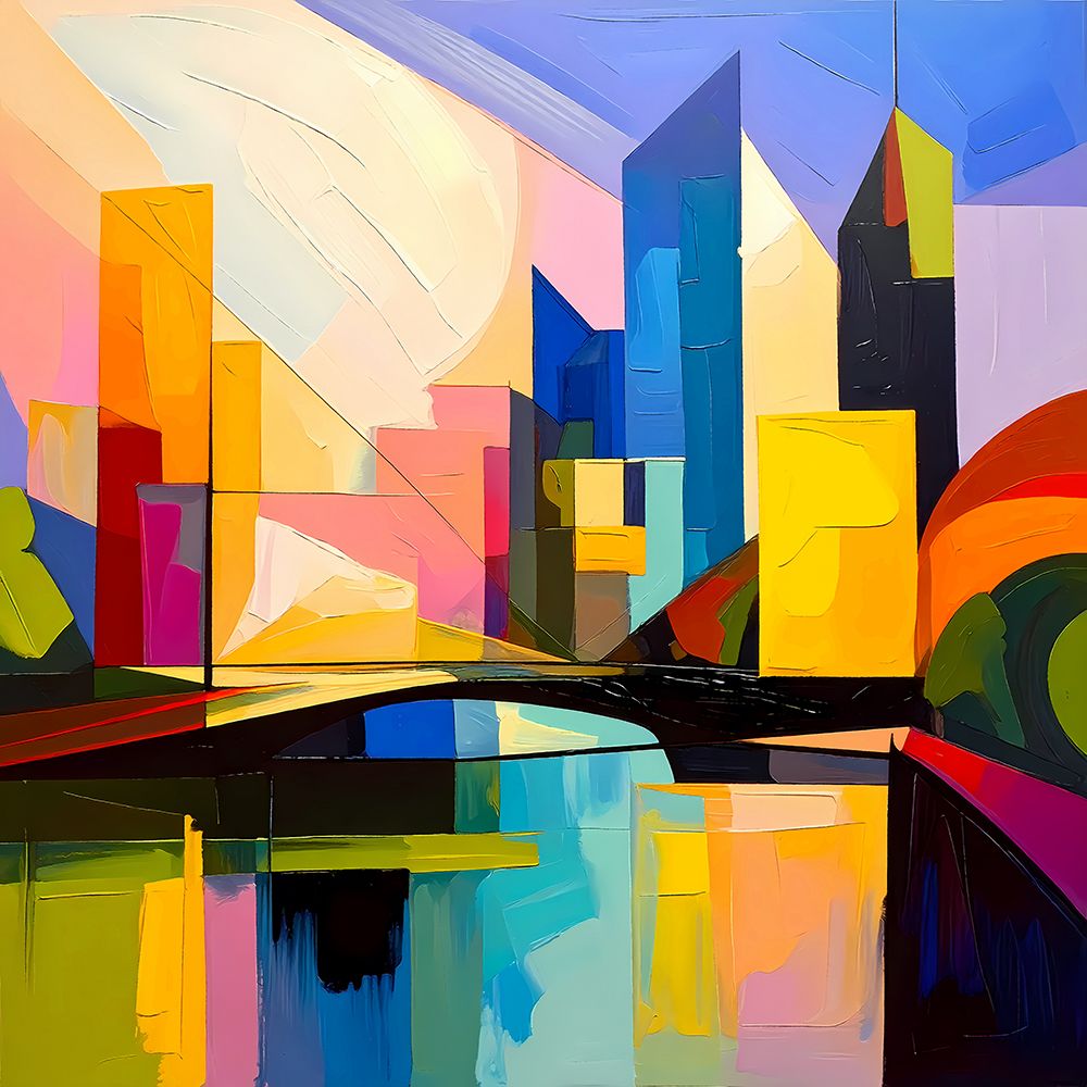 Skyline Kaleidoscope art print by Ronald Bolokofsky for $57.95 CAD