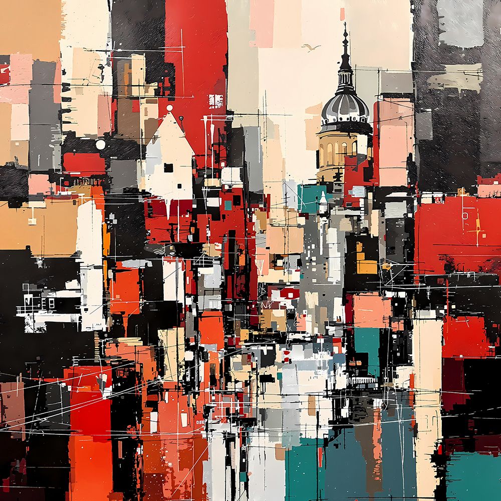 Skyline Mosaic art print by Ronald Bolokofsky for $57.95 CAD