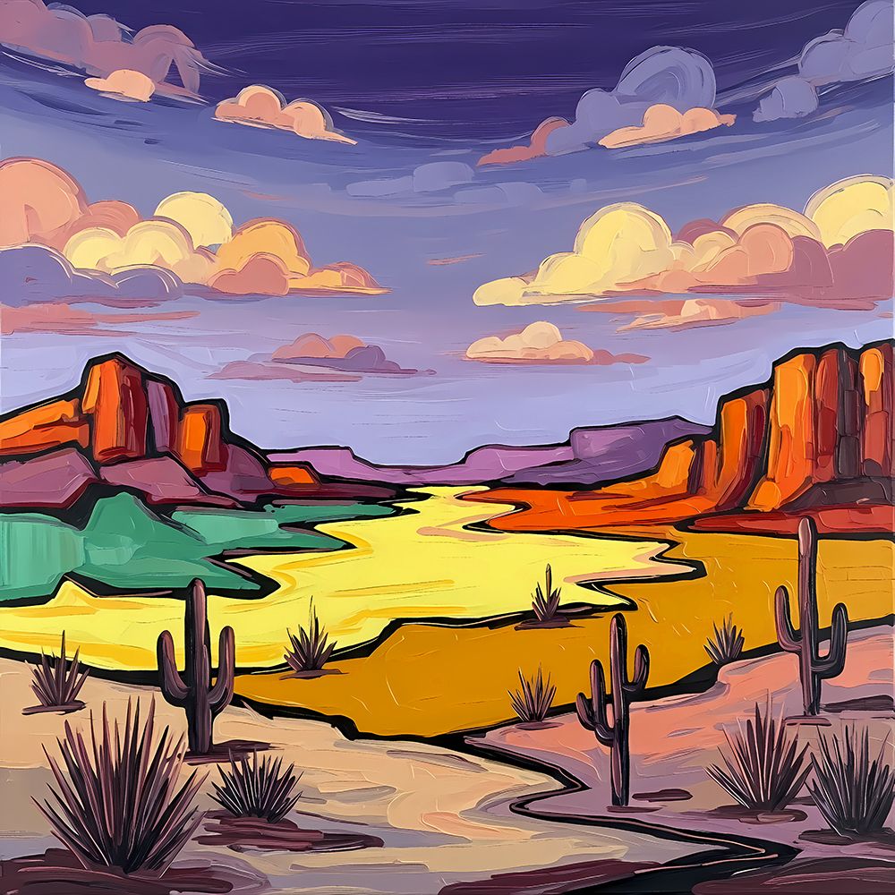 Southwestern Dreams I art print by Ronald Bolokofsky for $57.95 CAD