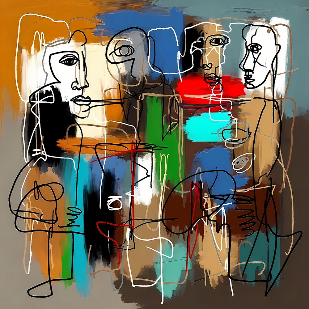 Town Gathering art print by Ronald Bolokofsky for $57.95 CAD