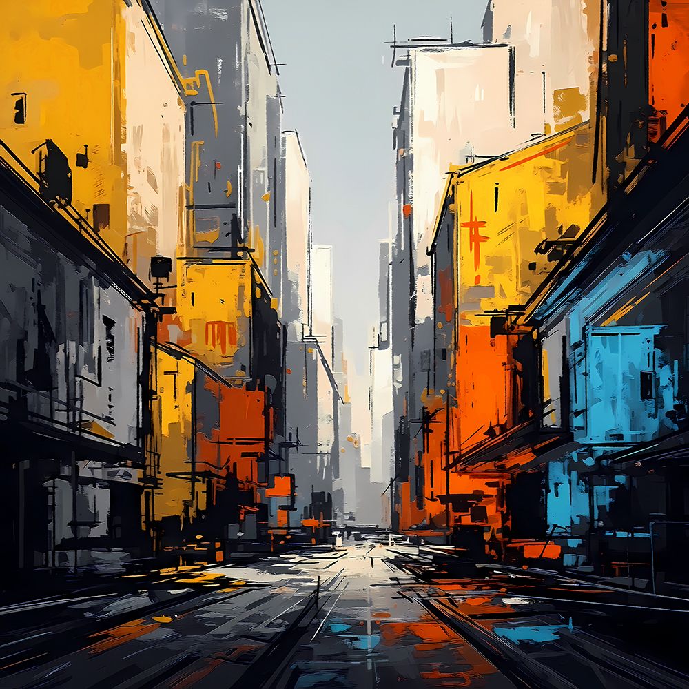 Urban Divide I art print by Ronald Bolokofsky for $57.95 CAD