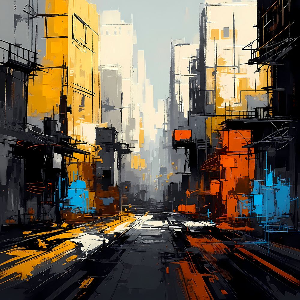 Urban Divide II art print by Ronald Bolokofsky for $57.95 CAD