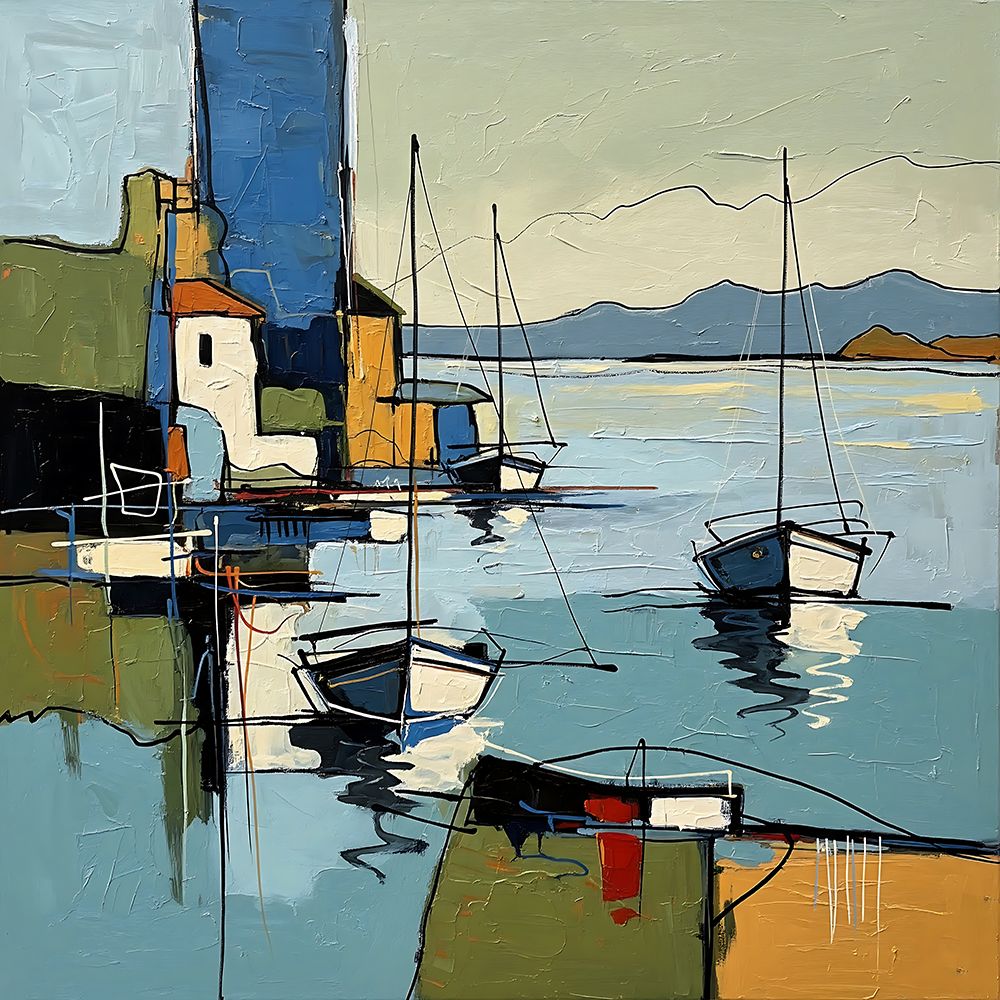 Anchored Geometry art print by Ronald Bolokofsky for $57.95 CAD