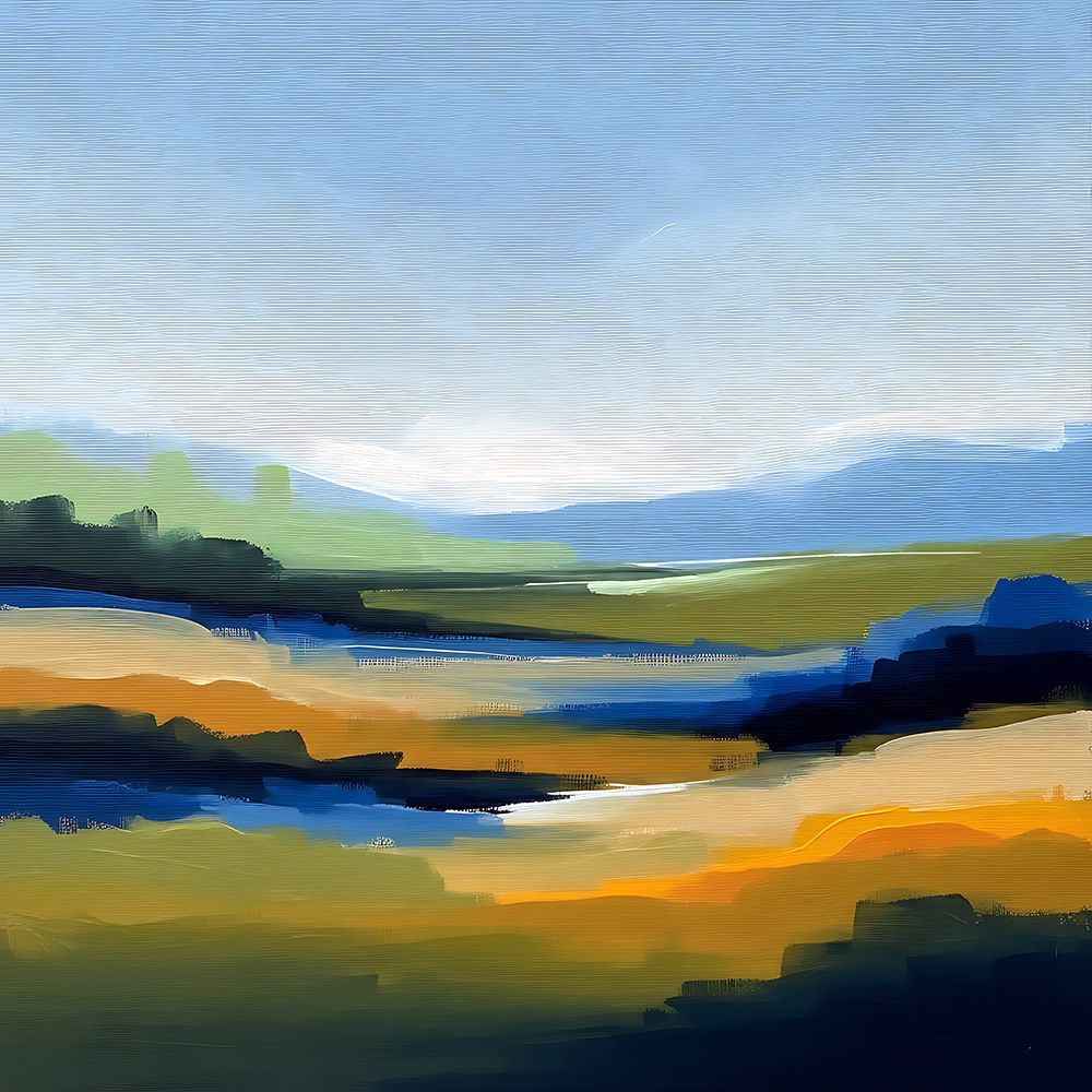 Azure Flow art print by Ronald Bolokofsky for $57.95 CAD
