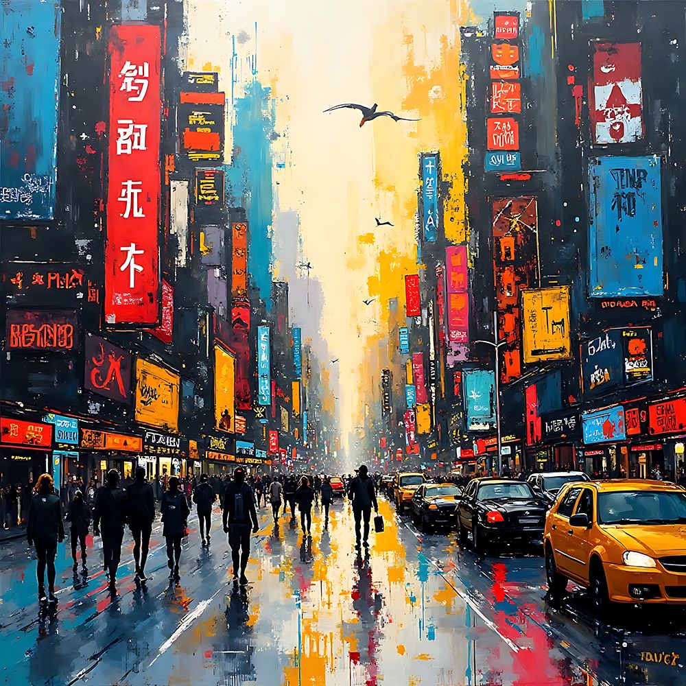China Town art print by Ronald Bolokofsky for $57.95 CAD