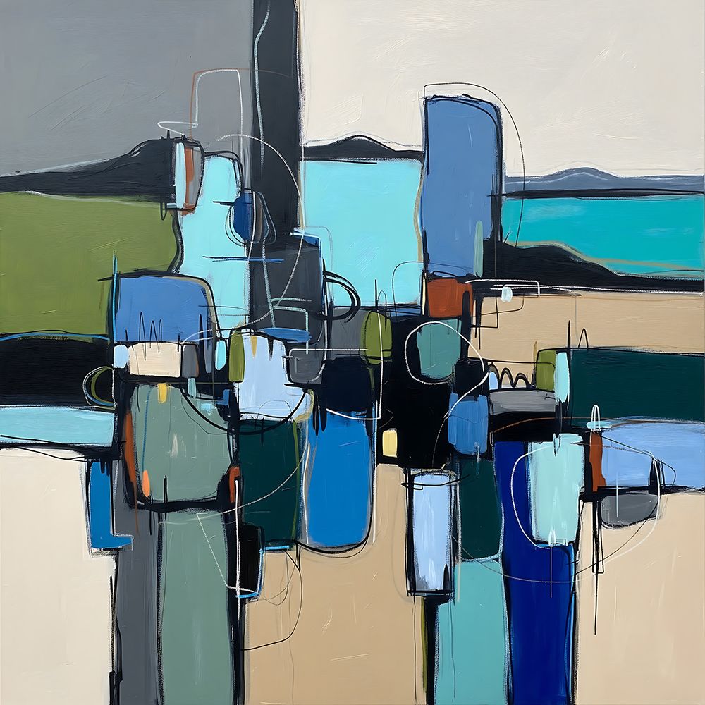 Fragmented Horizons art print by Ronald Bolokofsky for $57.95 CAD