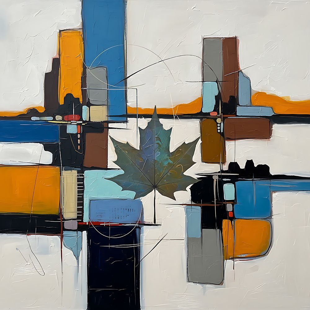 Geometric Autumn art print by Ronald Bolokofsky for $57.95 CAD