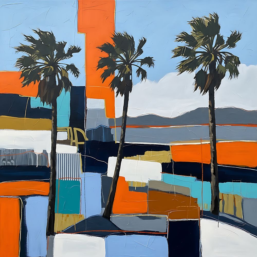 Geometric Coast art print by Ronald Bolokofsky for $57.95 CAD