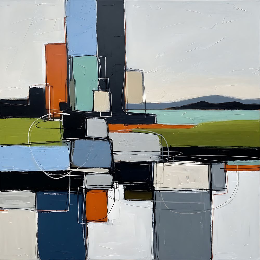 Geometric Glade art print by Ronald Bolokofsky for $57.95 CAD