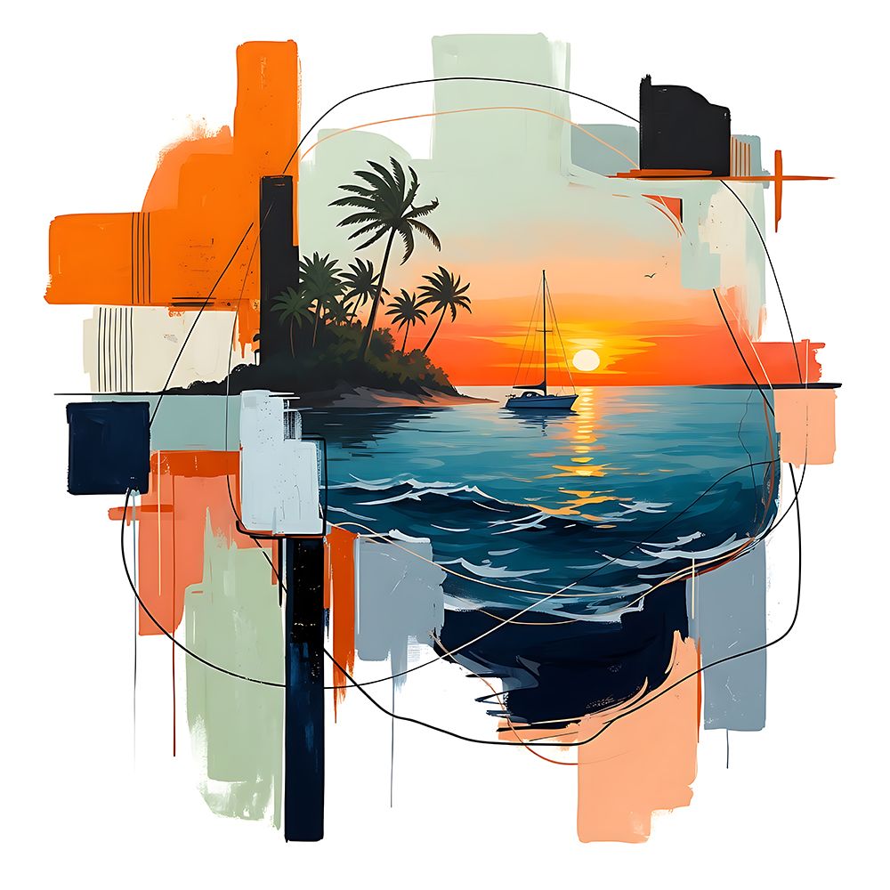 Geometric Reef art print by Ronald Bolokofsky for $57.95 CAD