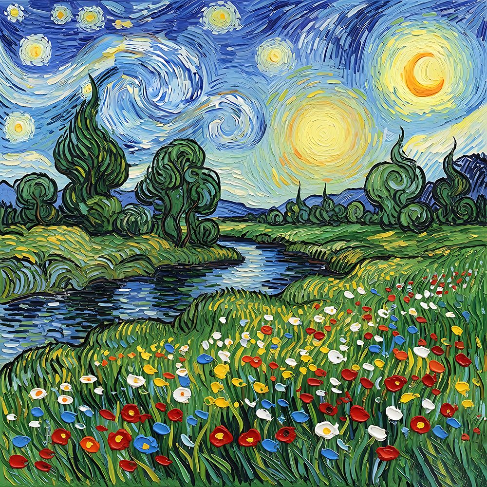 Glowing Meadow art print by Ronald Bolokofsky for $57.95 CAD