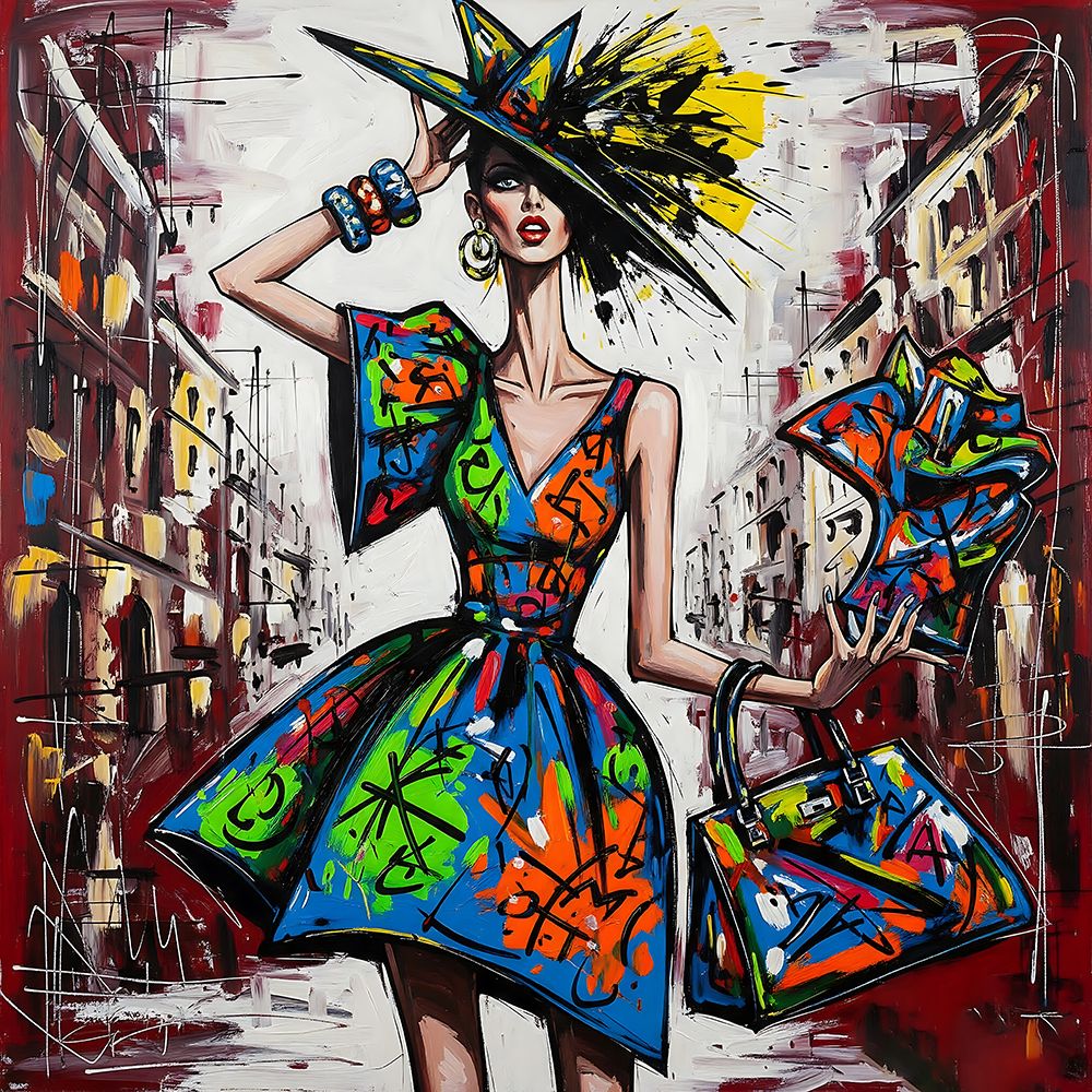 Graffiti Glamour art print by Ronald Bolokofsky for $57.95 CAD