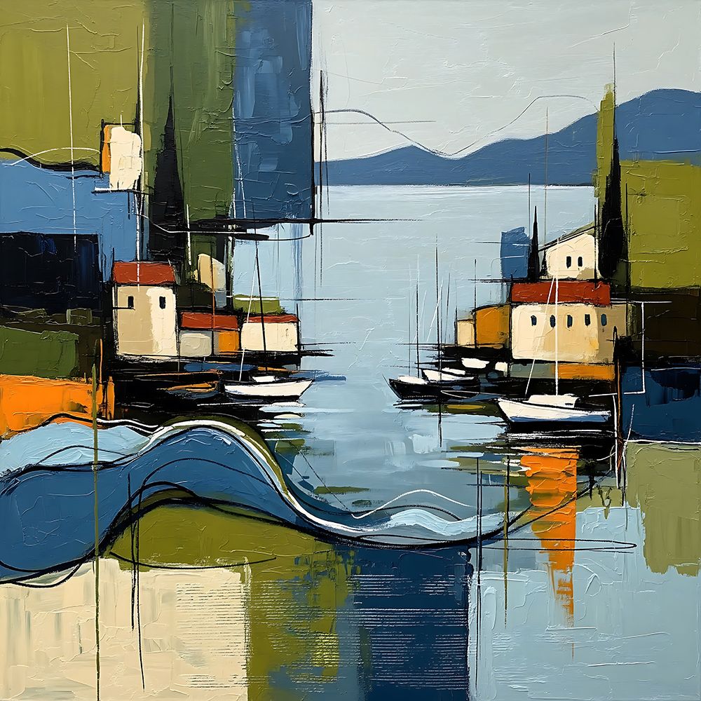 Harbor Reflections art print by Ronald Bolokofsky for $57.95 CAD