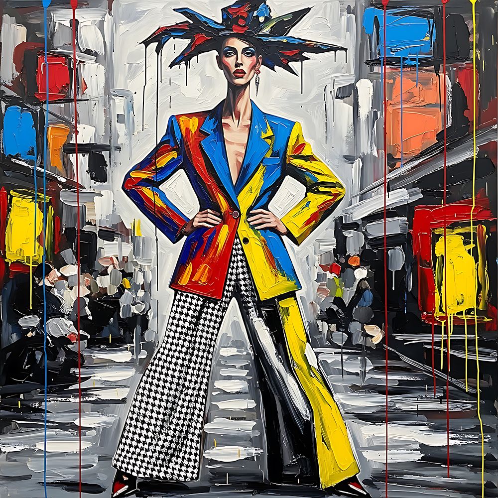 Houndstooth Heroine art print by Ronald Bolokofsky for $57.95 CAD