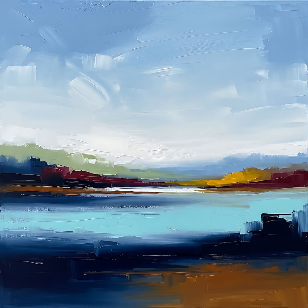 Indigo Shore art print by Ronald Bolokofsky for $57.95 CAD