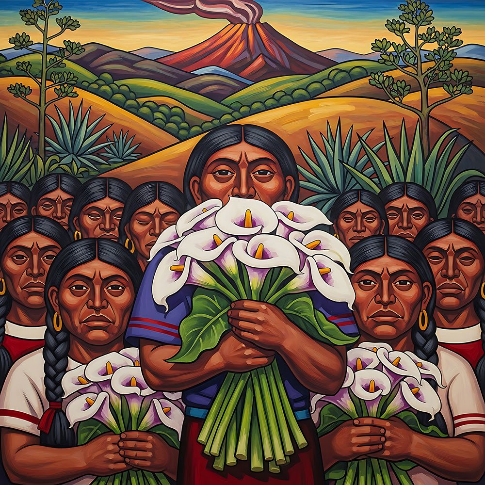 Lilies of the Volcano art print by Ronald Bolokofsky for $57.95 CAD