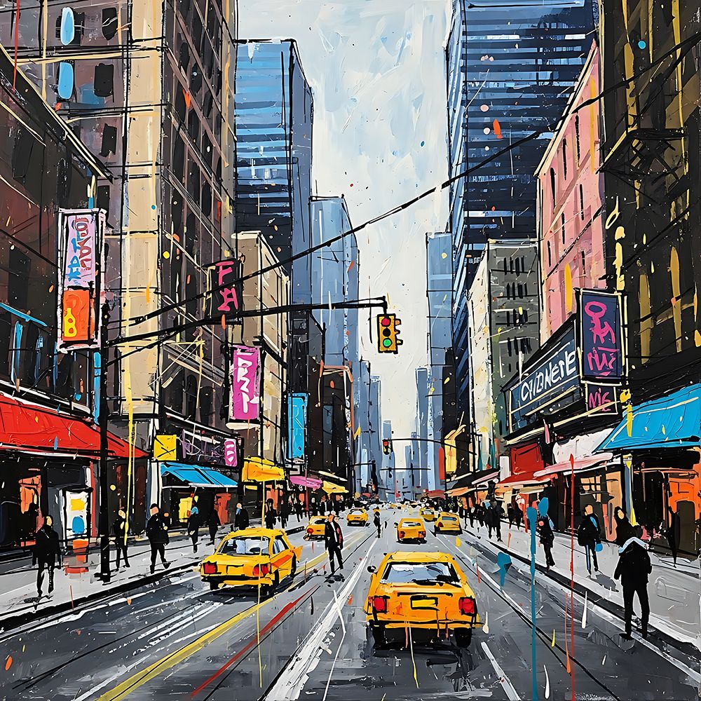 Manhattan Mosaic art print by Ronald Bolokofsky for $57.95 CAD