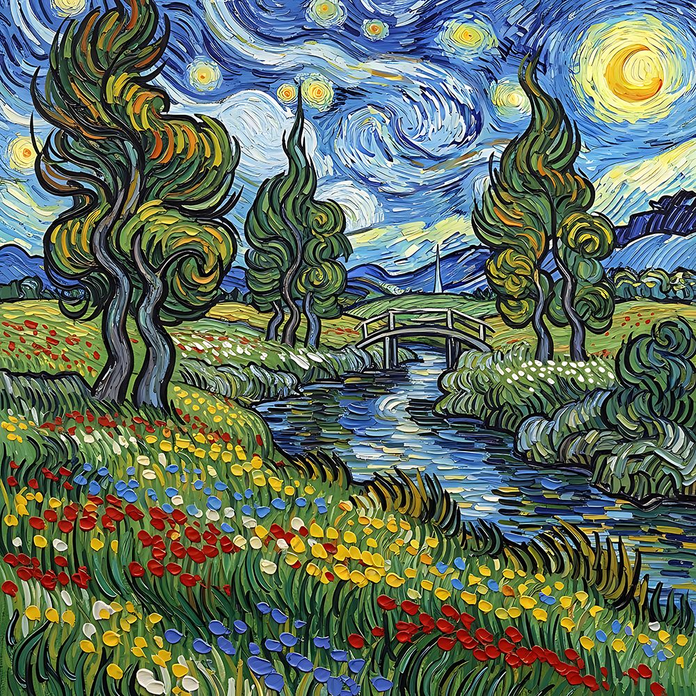 Meadow Bridge art print by Ronald Bolokofsky for $57.95 CAD
