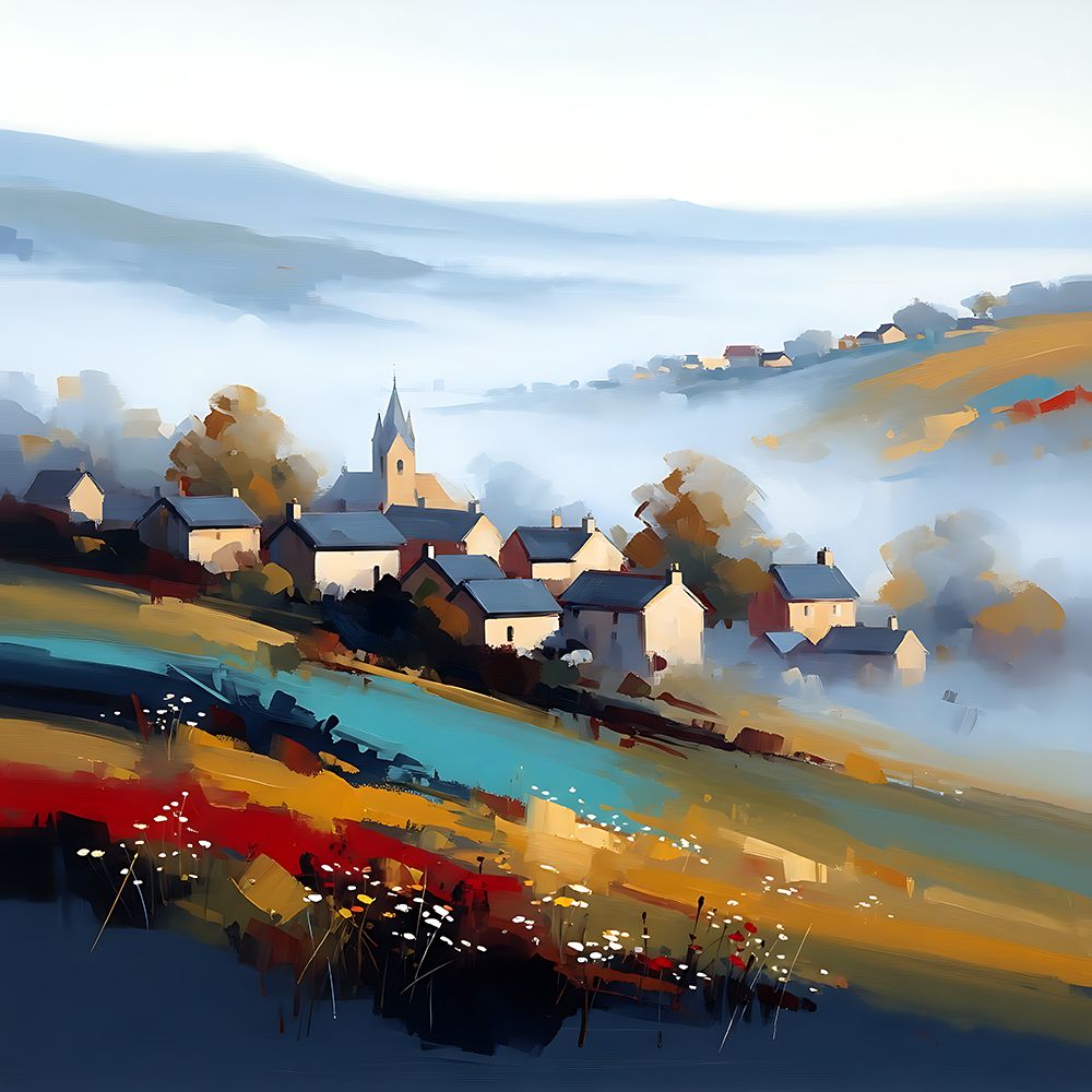 Misty Valley art print by Ronald Bolokofsky for $57.95 CAD