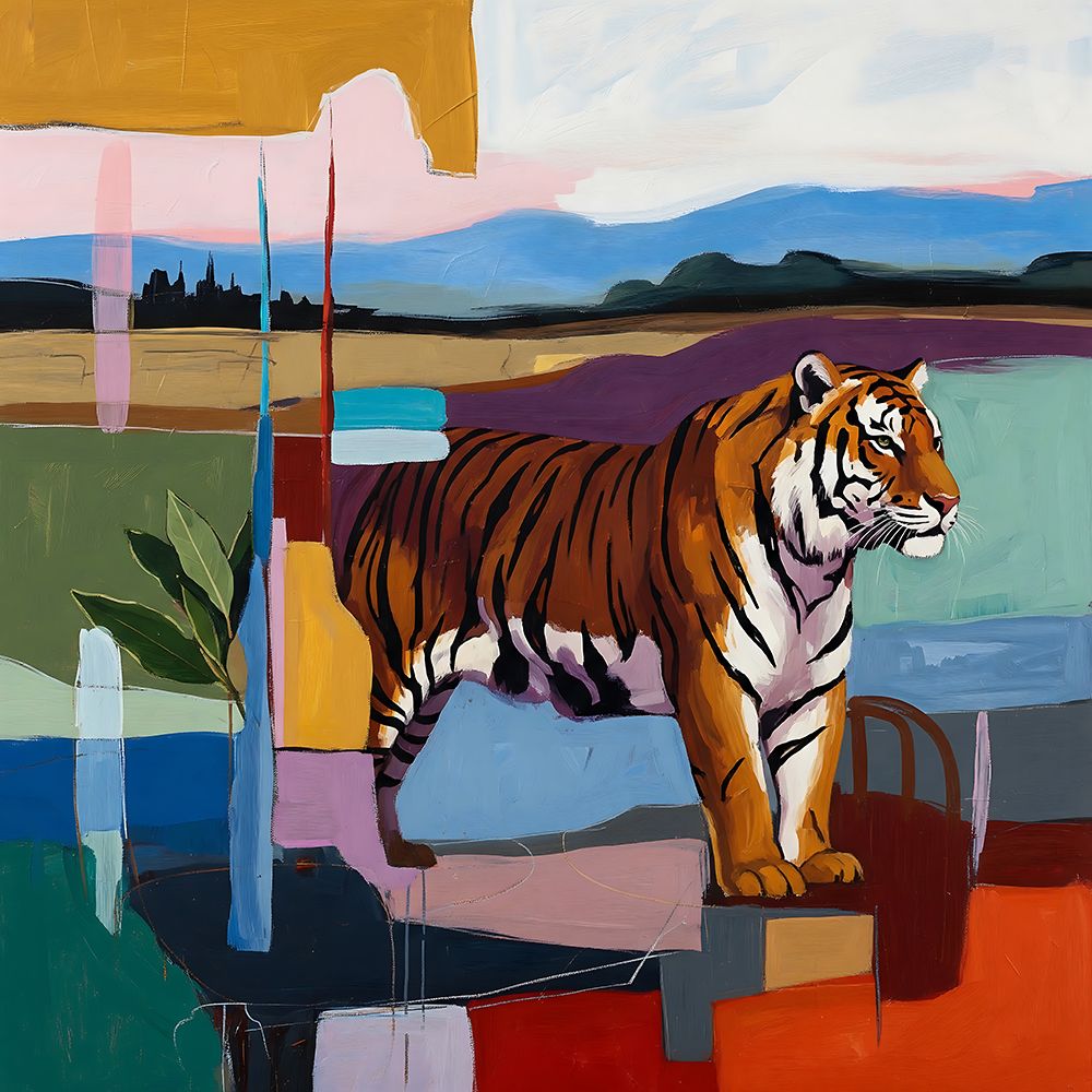 Striped Anticipation art print by Ronald Bolokofsky for $57.95 CAD