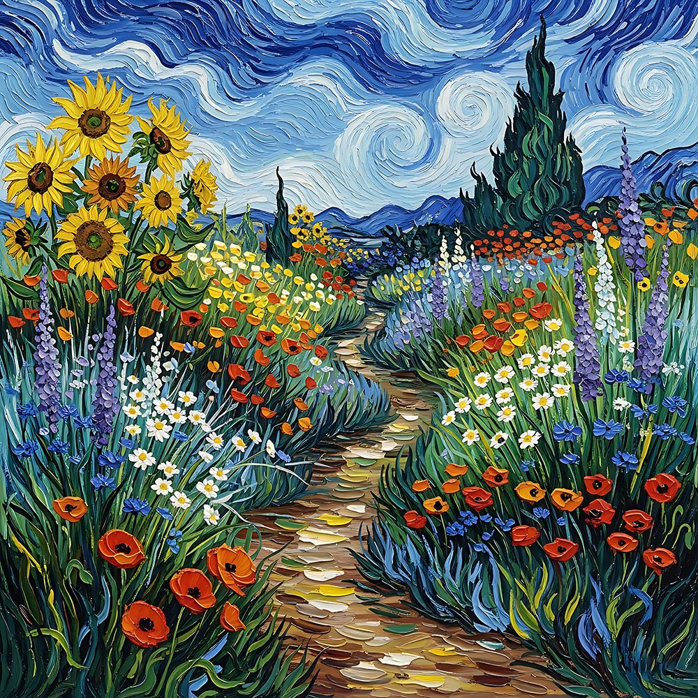 Walkway Through the Garden art print by Ronald Bolokofsky for $57.95 CAD
