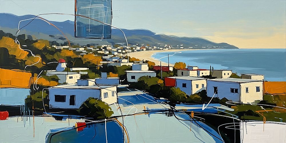 Beachfront Stretch art print by Ronald Bolokofsky for $57.95 CAD