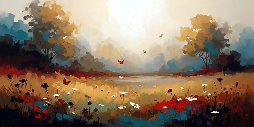 Butterfly Meadow art print by Ronald Bolokofsky for $57.95 CAD