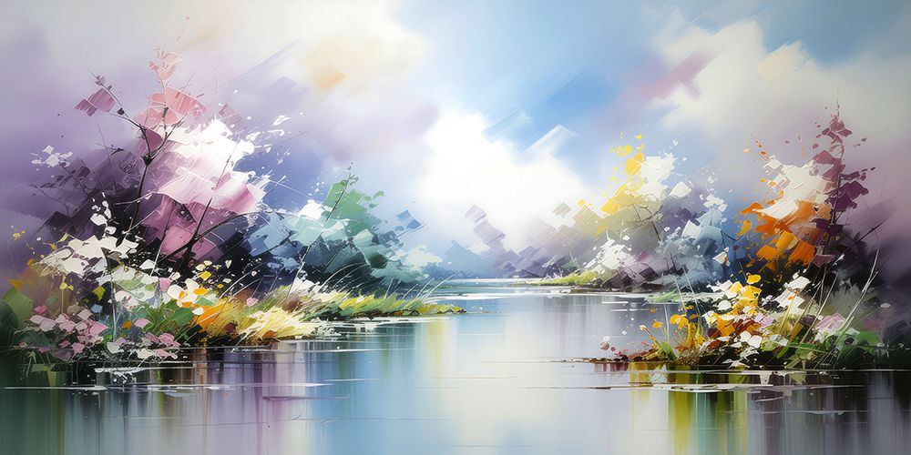 Lavender Lake art print by Ronald Bolokofsky for $57.95 CAD