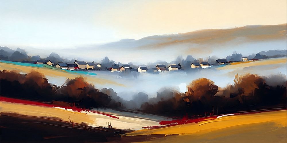Misty Village art print by Ronald Bolokofsky for $57.95 CAD