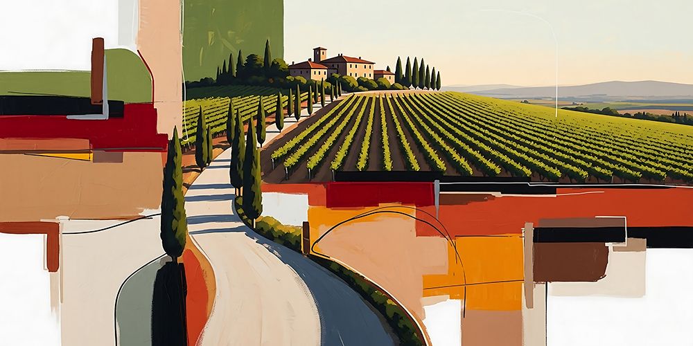 Road to Chianti art print by Ronald Bolokofsky for $57.95 CAD