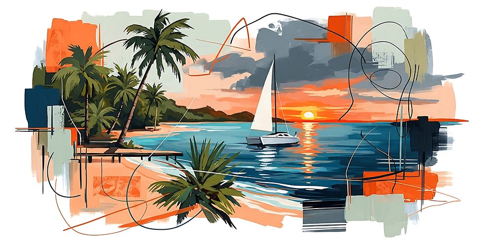 Sail And Silhouette art print by Ronald Bolokofsky for $57.95 CAD