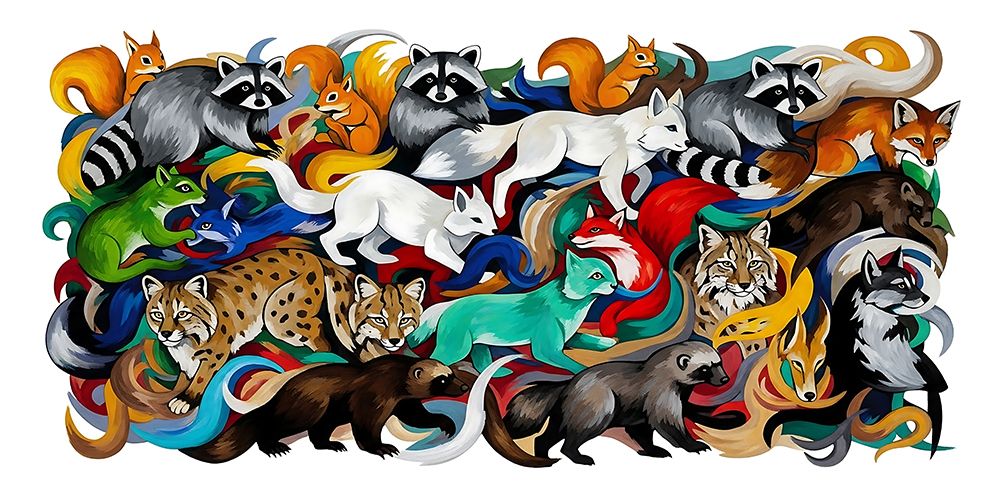 Wildlife Strata art print by Ronald Bolokofsky for $57.95 CAD