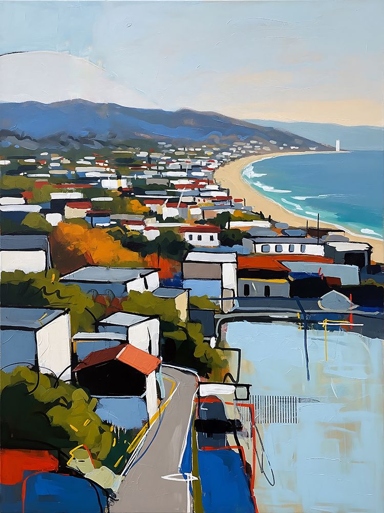 Coastal Dwellings art print by Ronald Bolokofsky for $57.95 CAD
