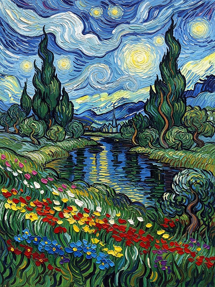 Indigo Sky art print by Ronald Bolokofsky for $57.95 CAD