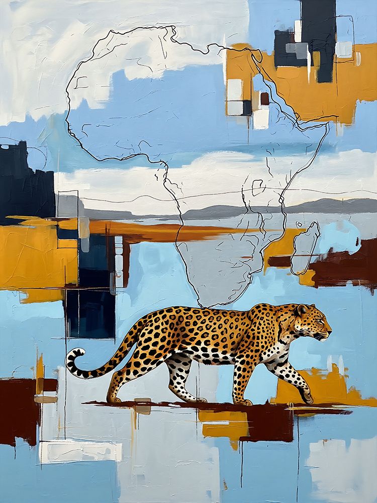 Leopard's Map art print by Ronald Bolokofsky for $57.95 CAD