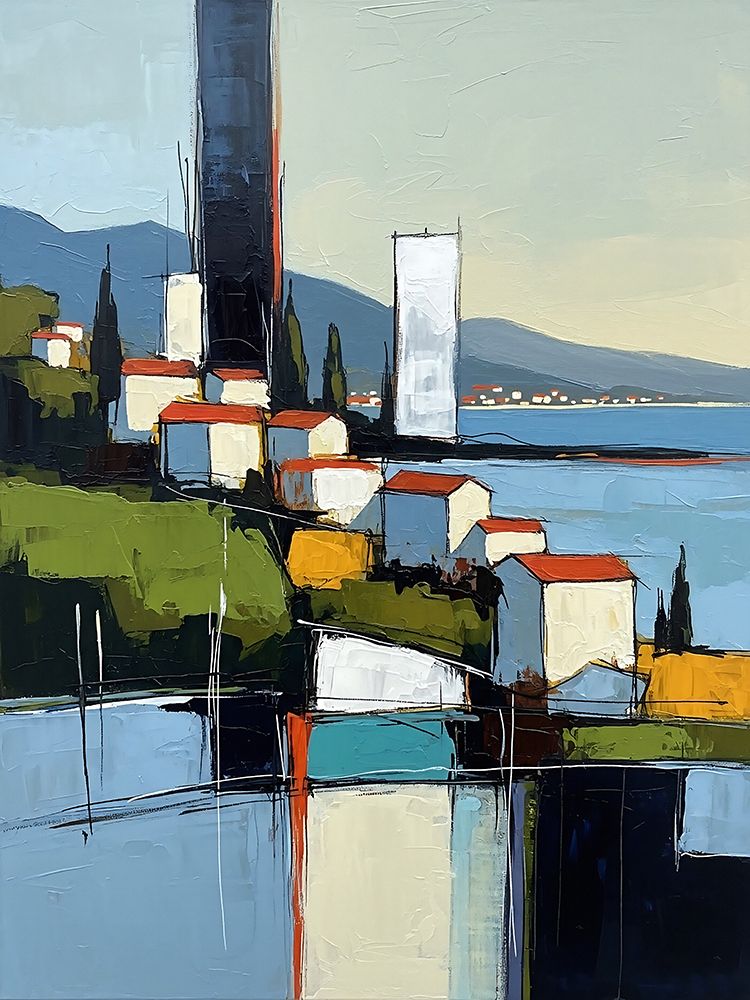 Mediterranean Port art print by Ronald Bolokofsky for $57.95 CAD
