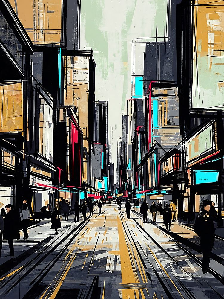 Metro Pedestrians art print by Ronald Bolokofsky for $57.95 CAD
