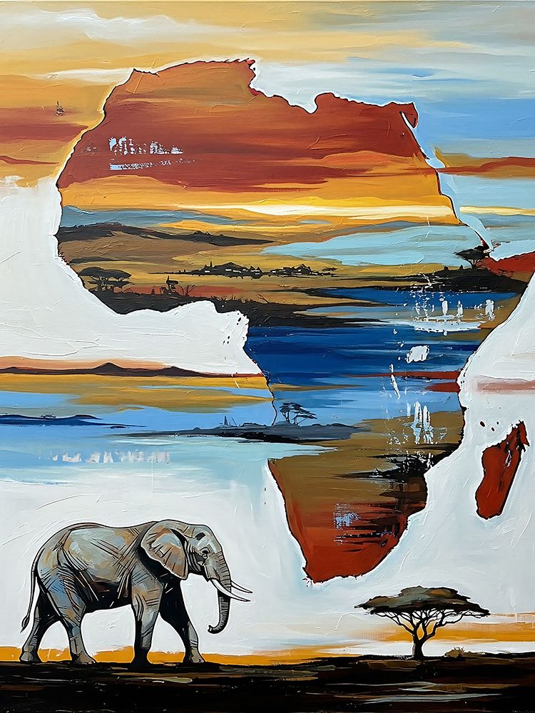 Out of Africa V art print by Ronald Bolokofsky for $57.95 CAD